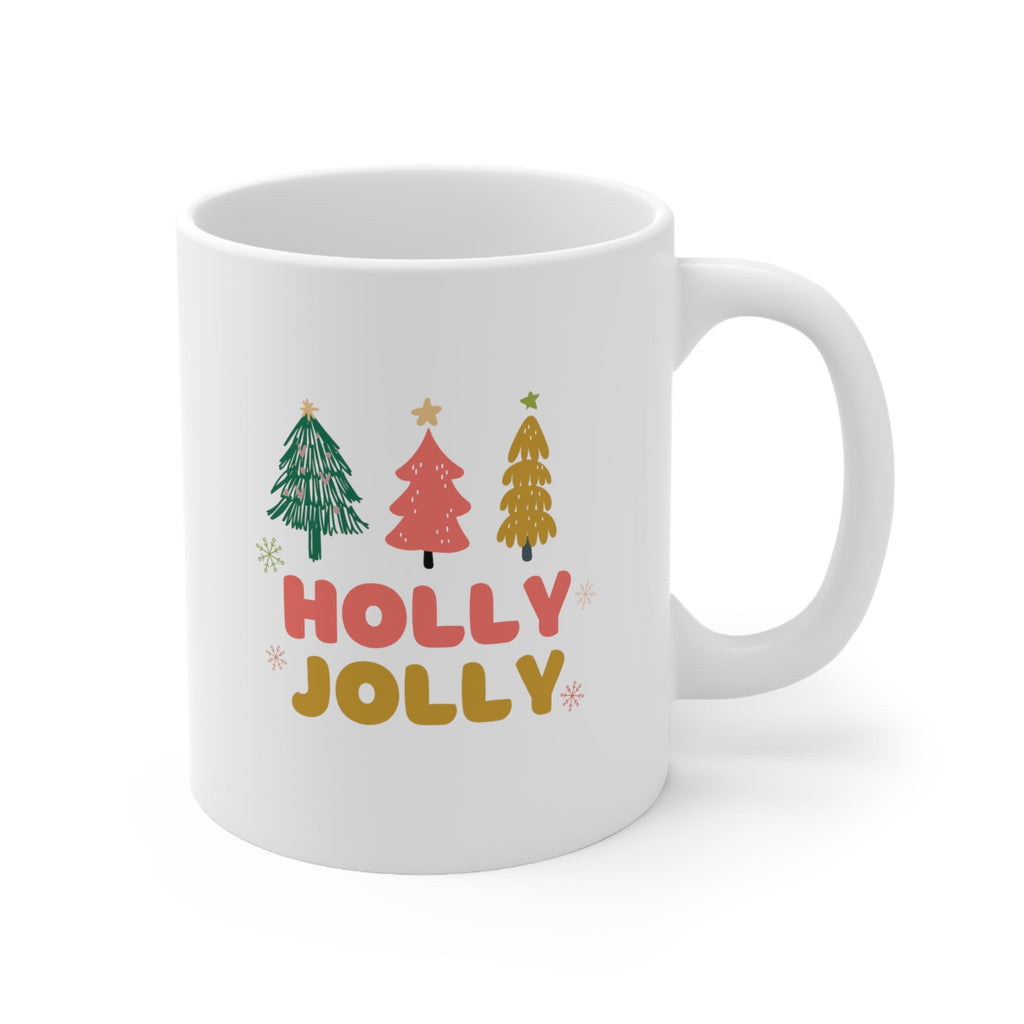 Holly Jolly Holiday Mug - Festive Christmas Coffee Mug