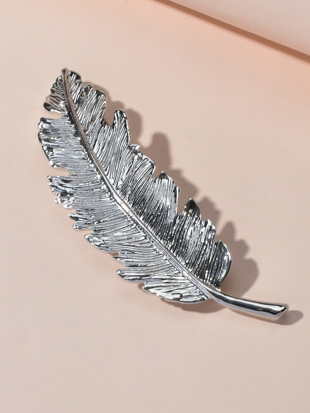 Gold & Silver Feather Metal Hair Clips - Elegant Hairgrips for Women