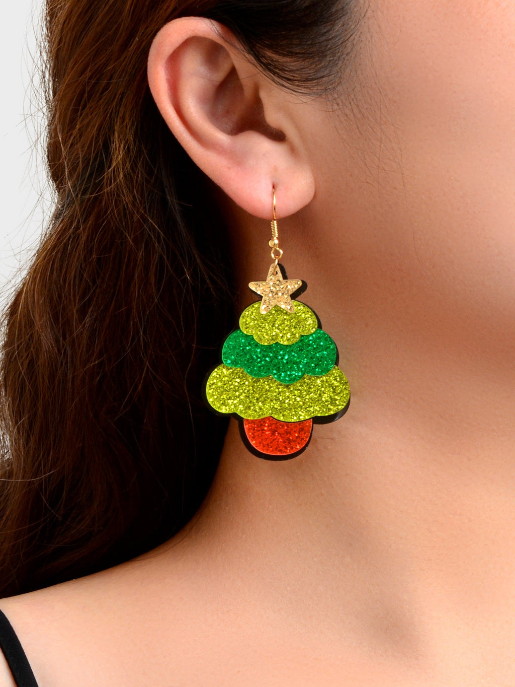 Christmas Gift Earrings Luxurious Colourful Santa Claus Jewellery 2