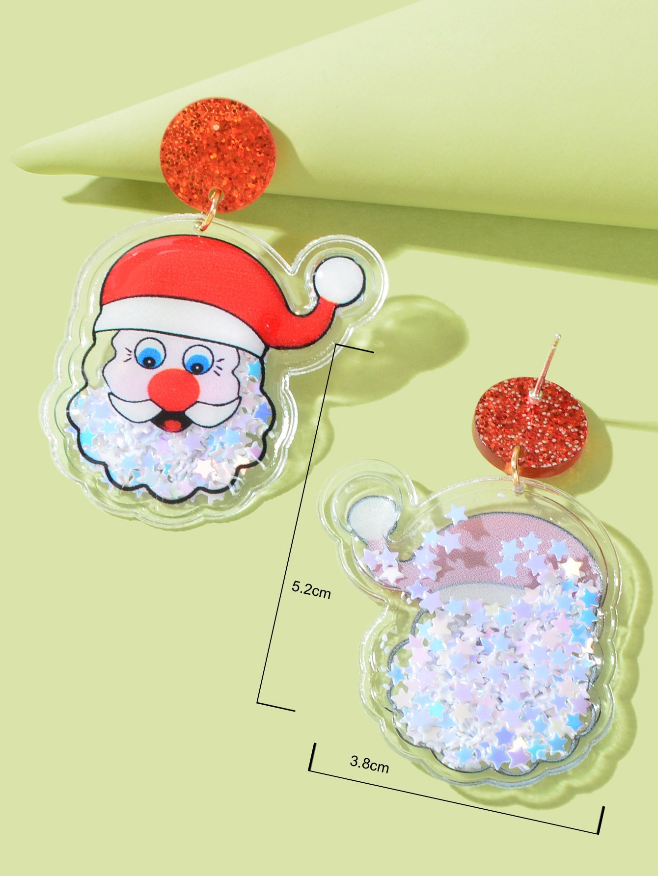 Christmas Santa Claus Earrings Drop Dangle Stud Party Jewellery