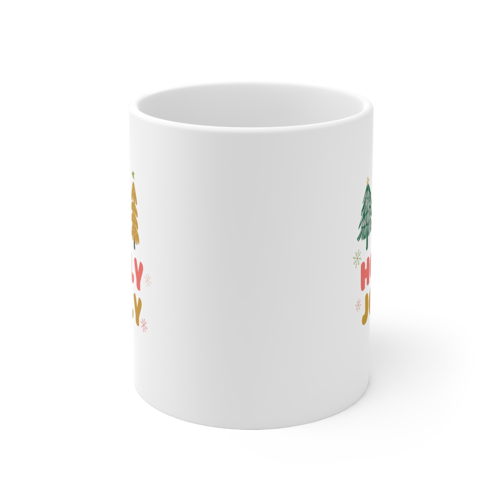 Holly Jolly Holiday Mug - Festive Christmas Coffee Mug