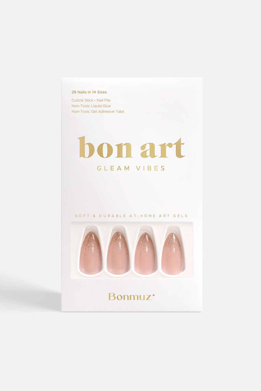 Golden Prosperity | Bonmuz Press-On Nails - Soft & Durable