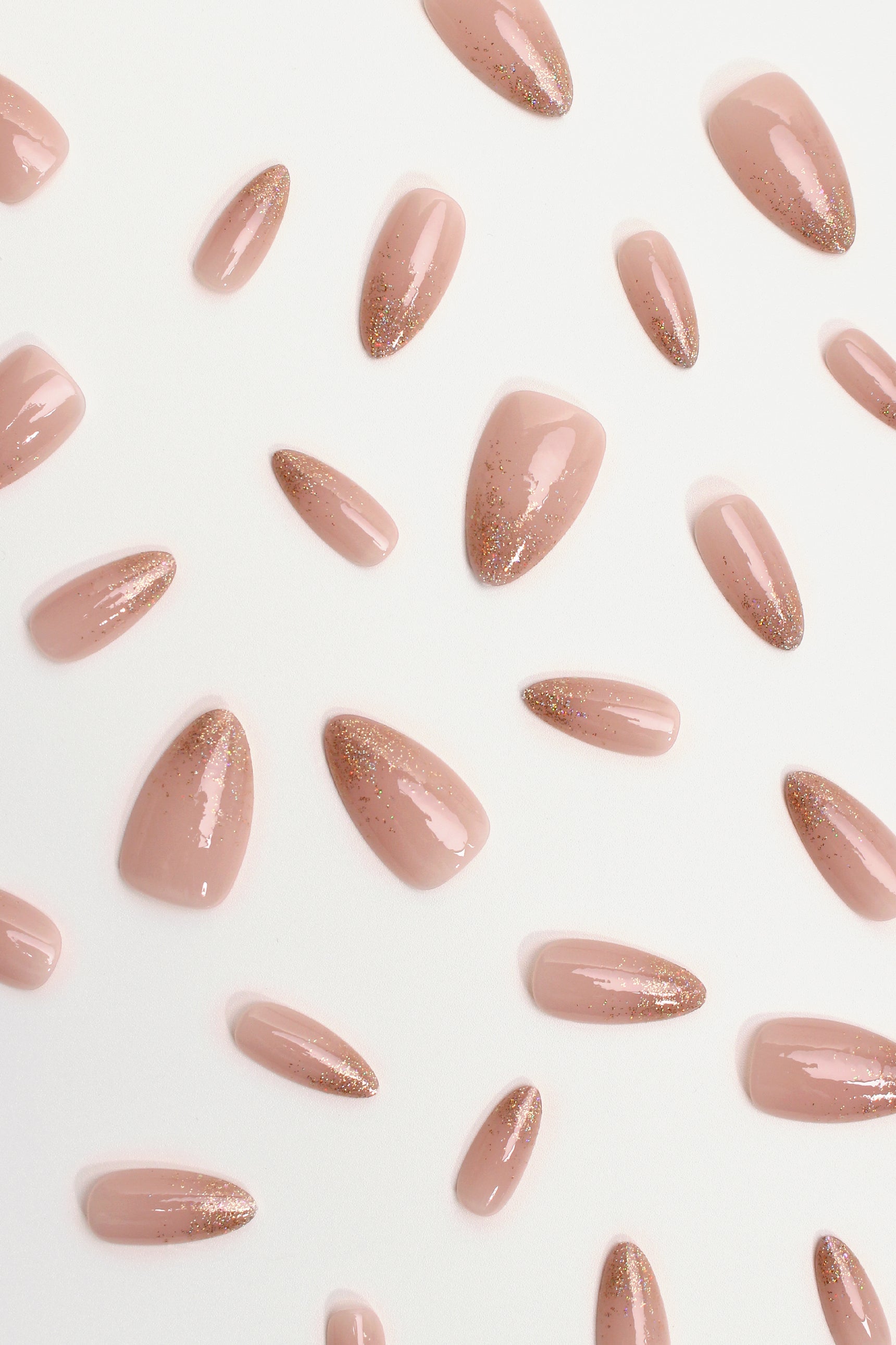 Golden Prosperity | Bonmuz Press-On Nails - Soft & Durable