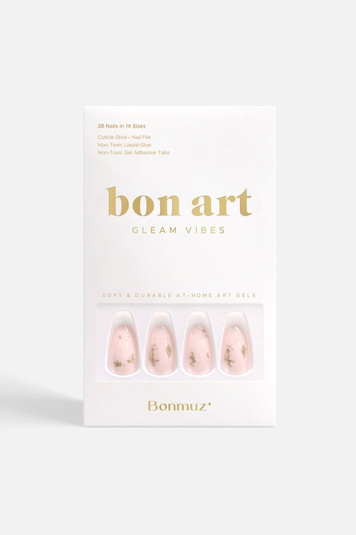 Hushed Shimmer | Bonmuz Press-On Nails - Soft & Durable
