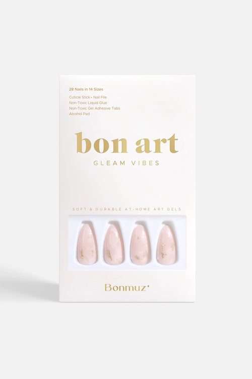Hushed Shimmer | Bonmuz Press-On Nails - Soft & Durable