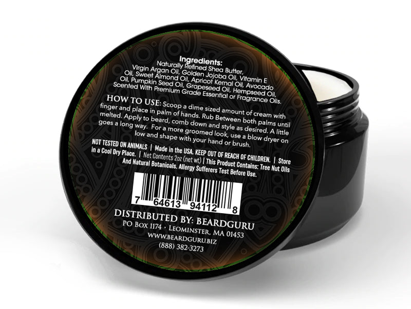 BeardGuru Rebel Beard Cream - Hybrid Oil & Balm with Cedar & Leather