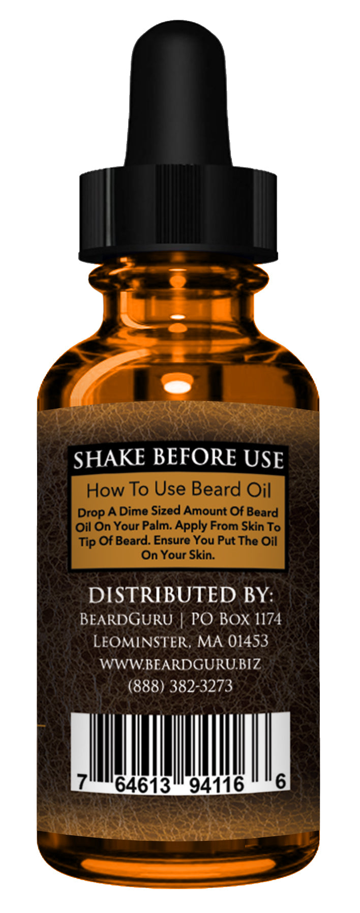 BeardGuru Old Leather Beard Oil - Classic Leather Scent