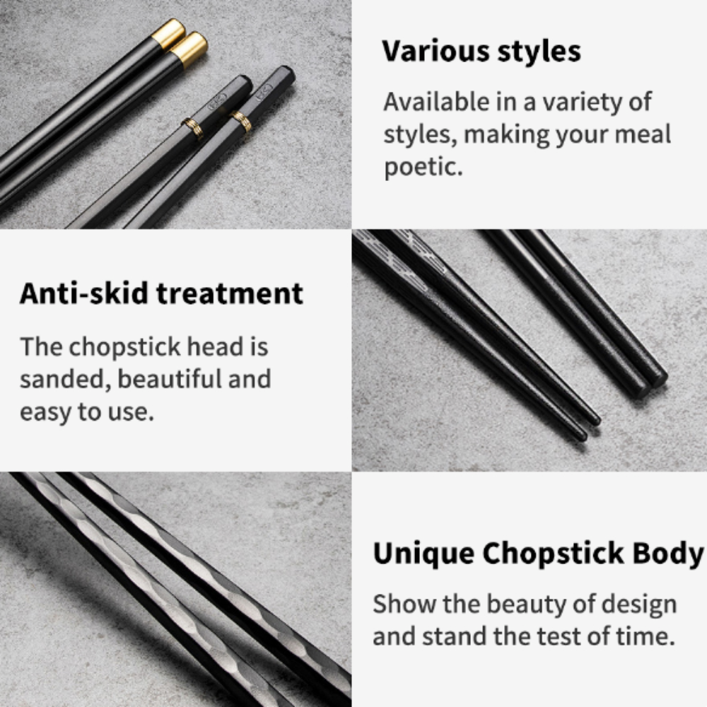 Elegant Reusable Chopsticks Set - Premium Dining Utensils