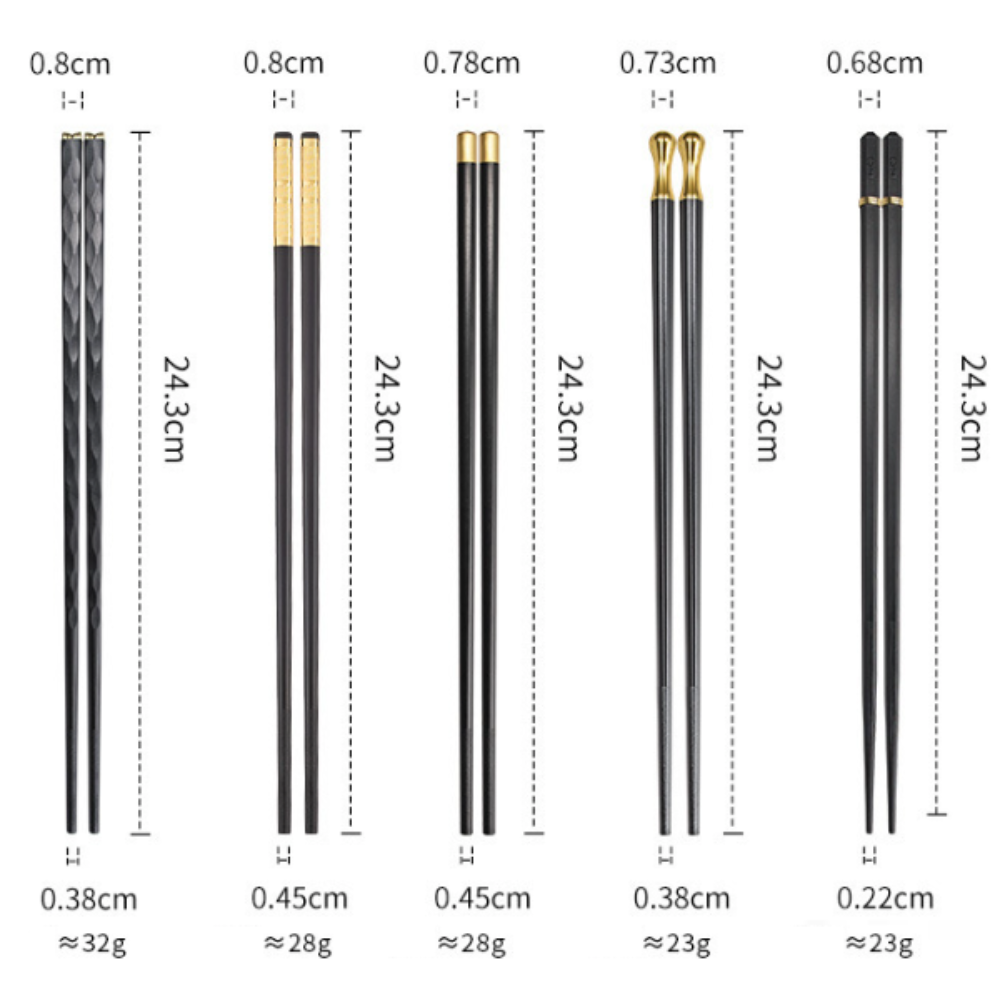 Elegant Reusable Chopsticks Set - Premium Dining Utensils