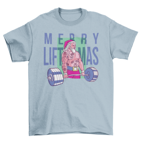 Merry liftmas tattoo t-shirt design