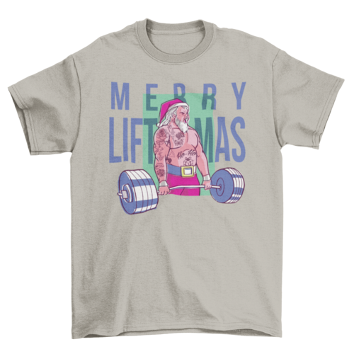 Merry liftmas tattoo t-shirt design