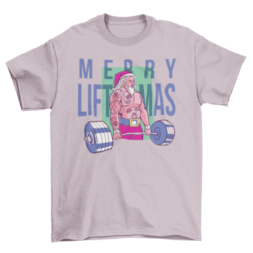 Merry liftmas tattoo t-shirt design