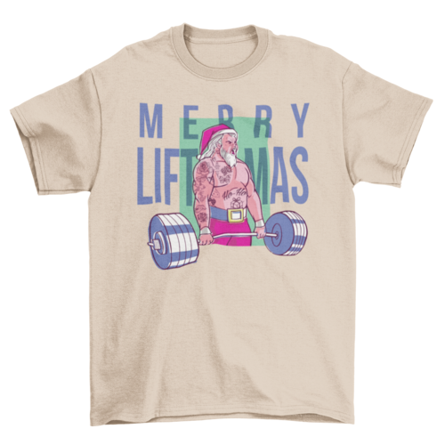 Merry liftmas tattoo t-shirt design