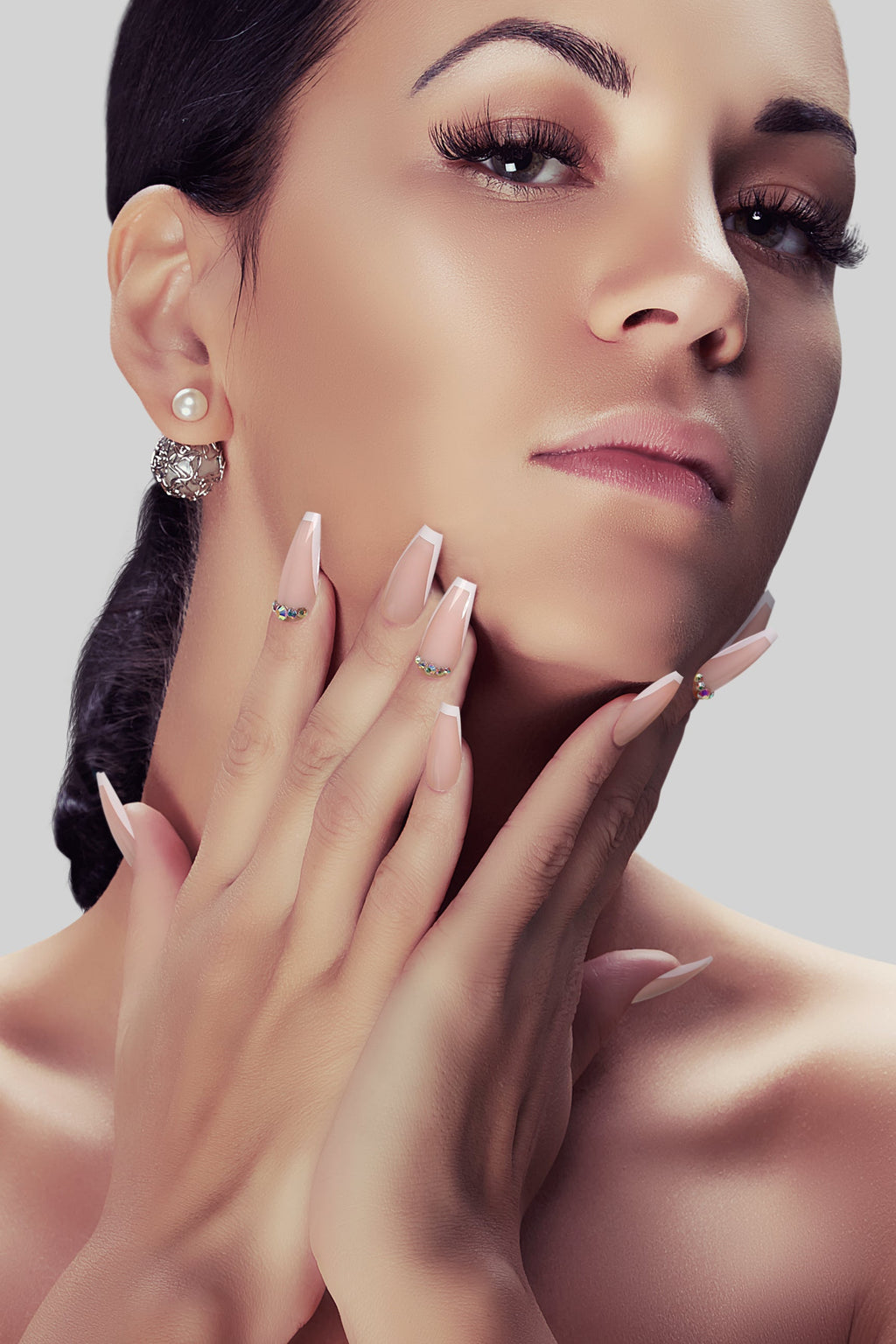 Beige Twinkle | Bonmuz Press-On Nails - Soft & Durable