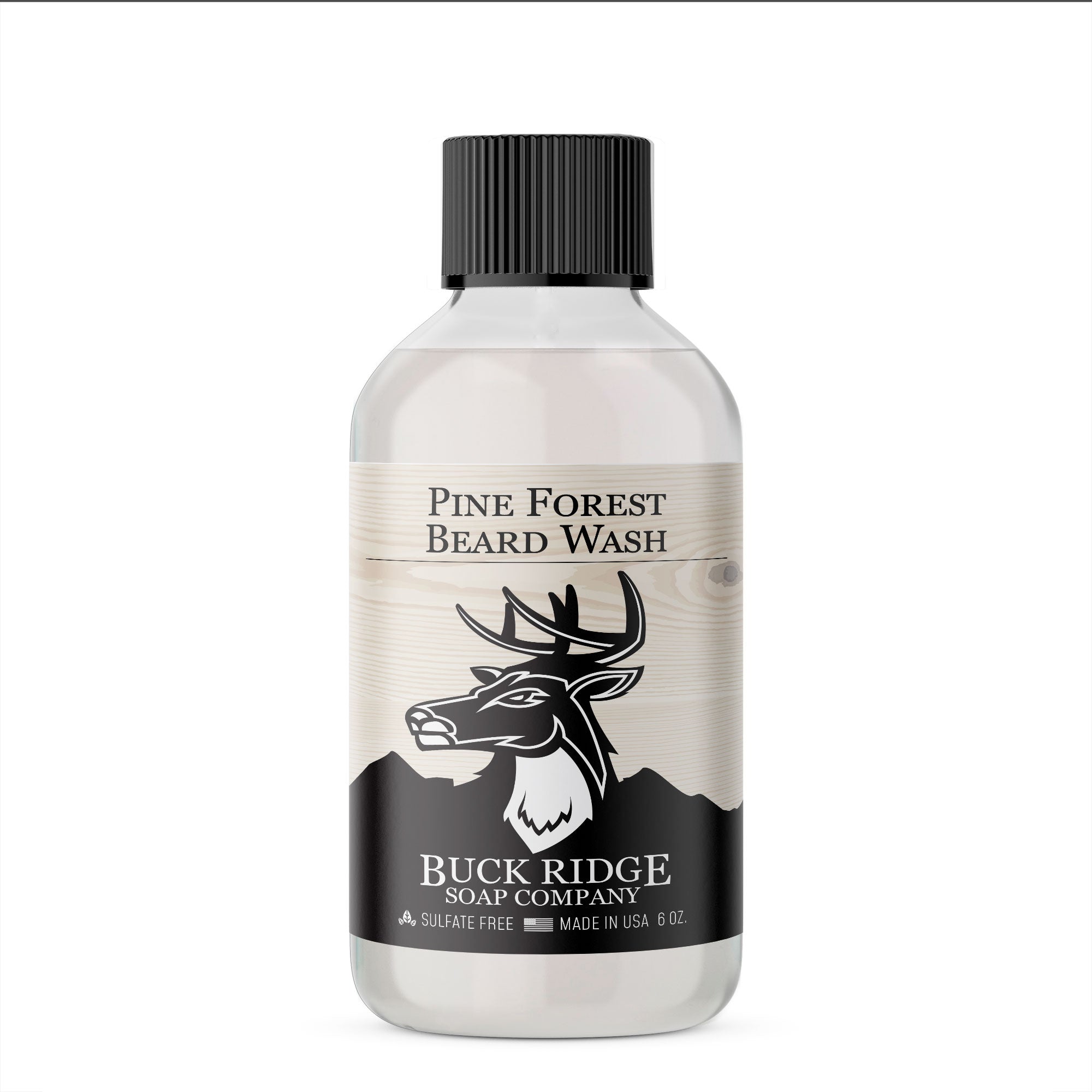 Buck Ridge Pine Forest Beard Wash – Sulfate-Free Natural Beard Shampoo | 6oz